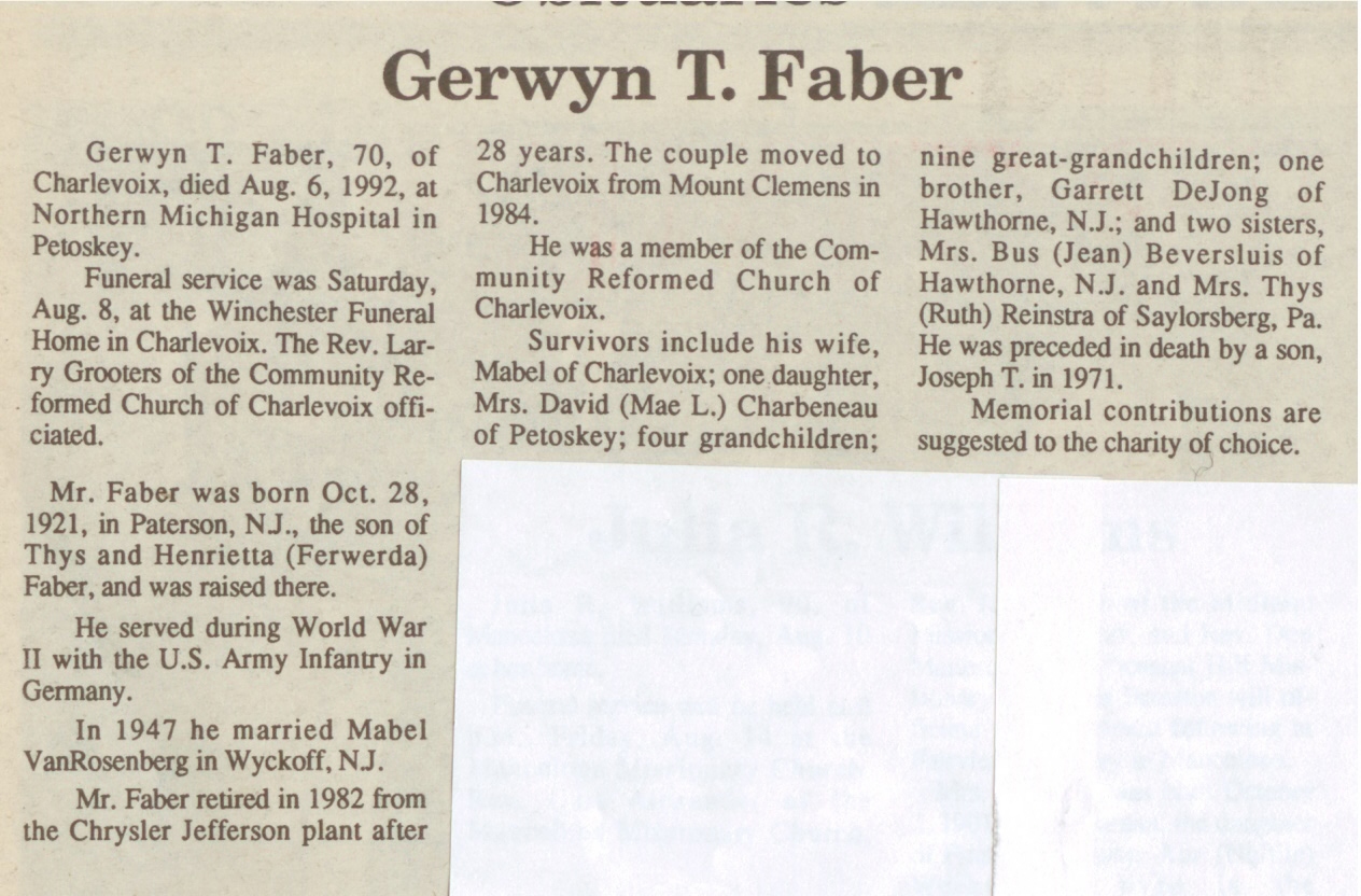 Gerwyn T. Faber thumbnail