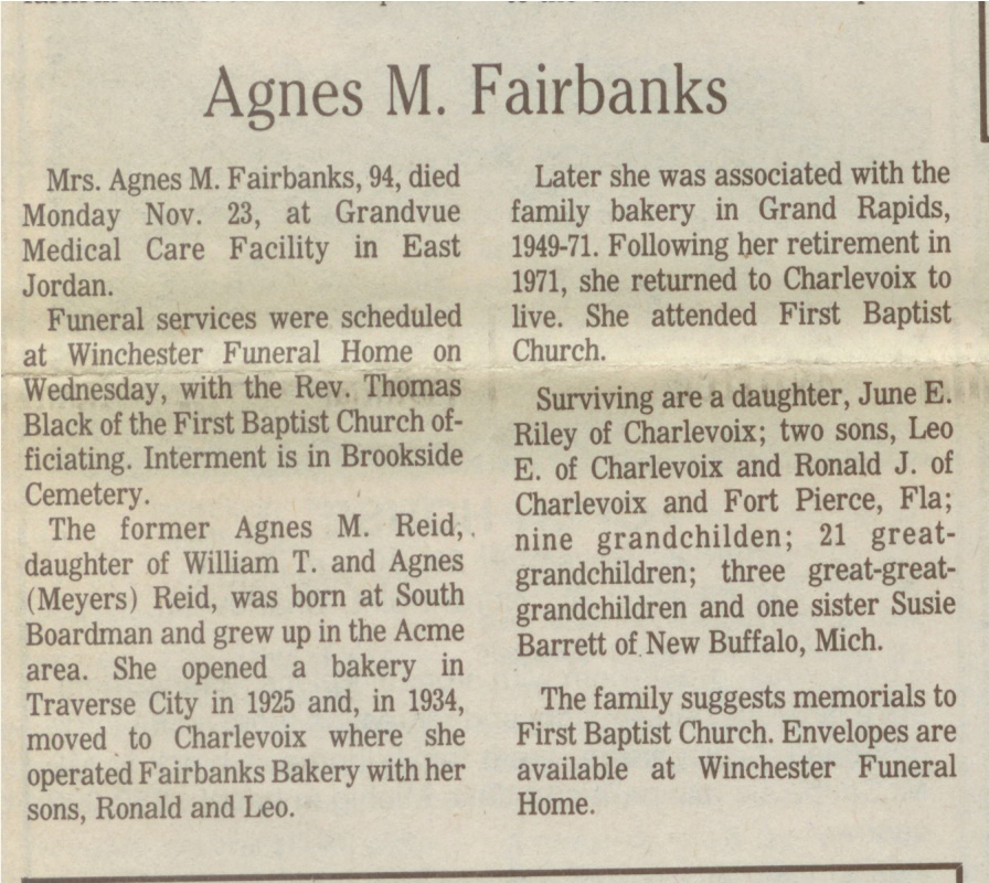 Agnes M. Fairbanks thumbnail