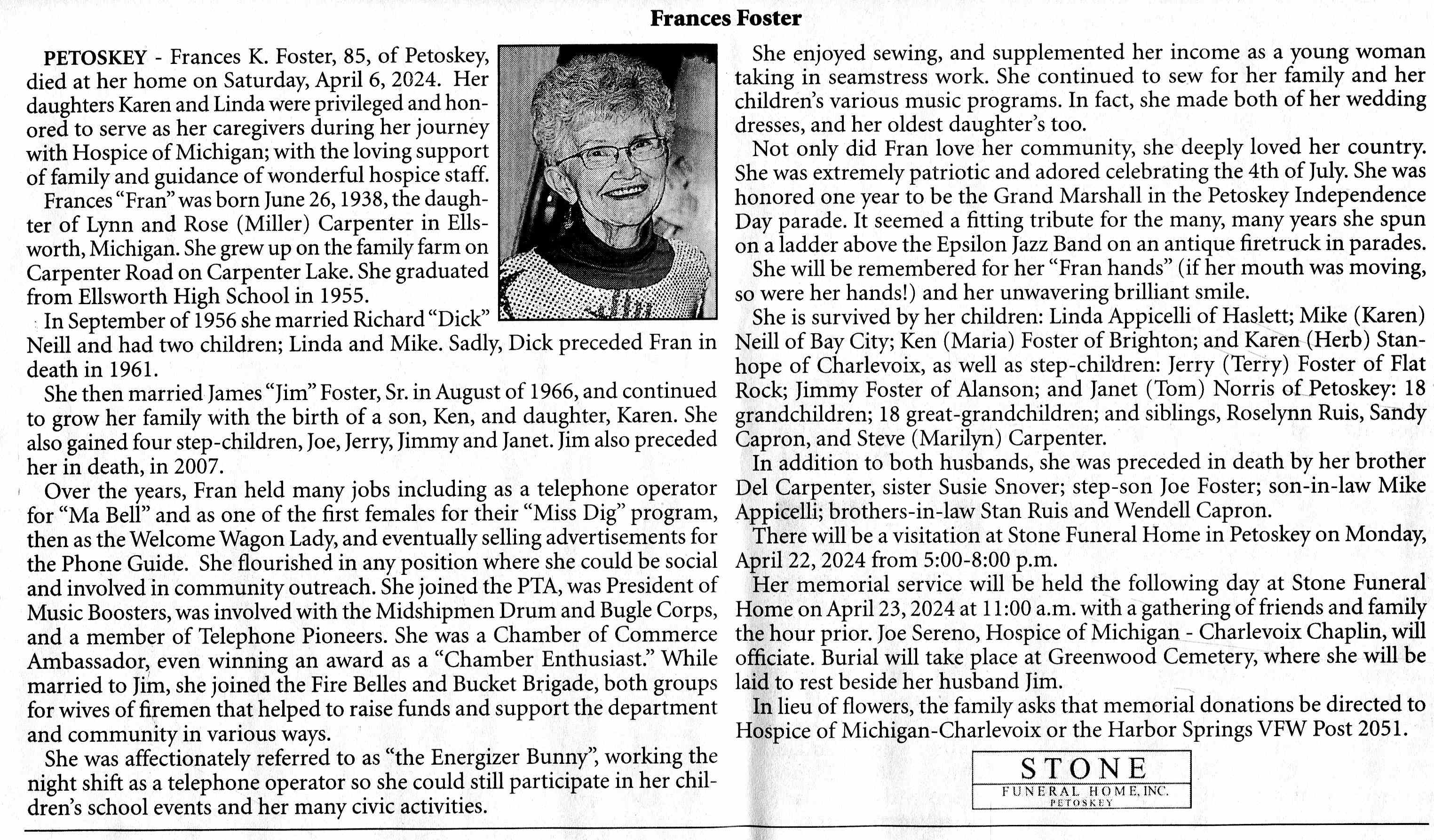 Frances 'Fran' K. Foster thumbnail