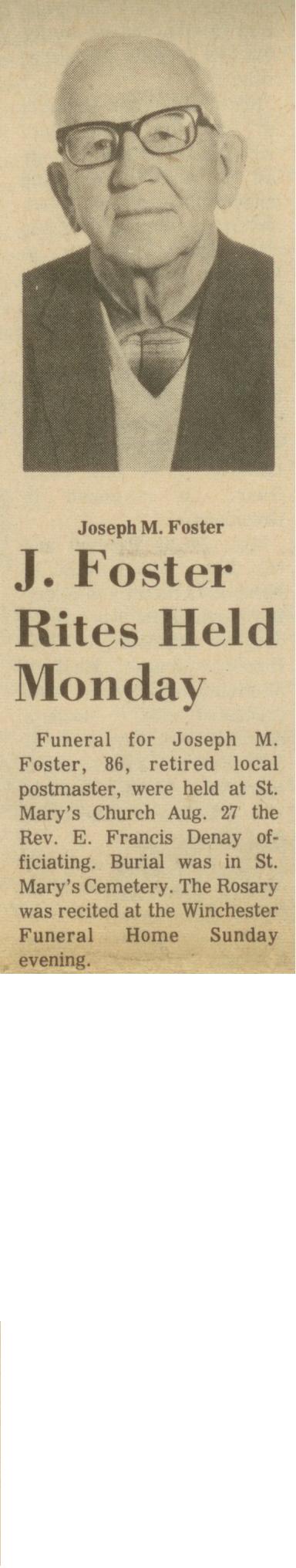 Joseph M. Foster thumbnail
