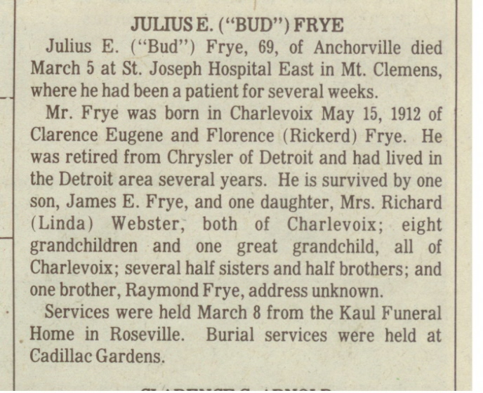 "Julius E. "Bud"" Frye thumbnail