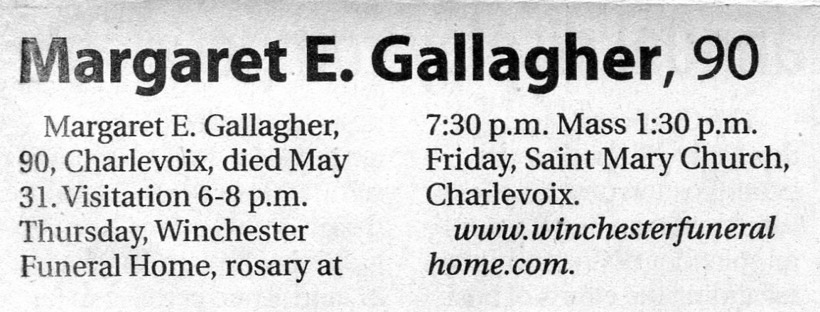 "Margaret E. "Peggy"" Gallagher thumbnail