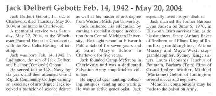 Jack Delbert Gebott thumbnail