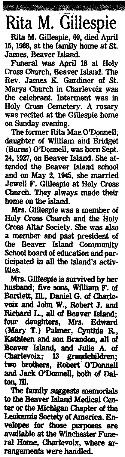 Rita M. Gillespie thumbnail