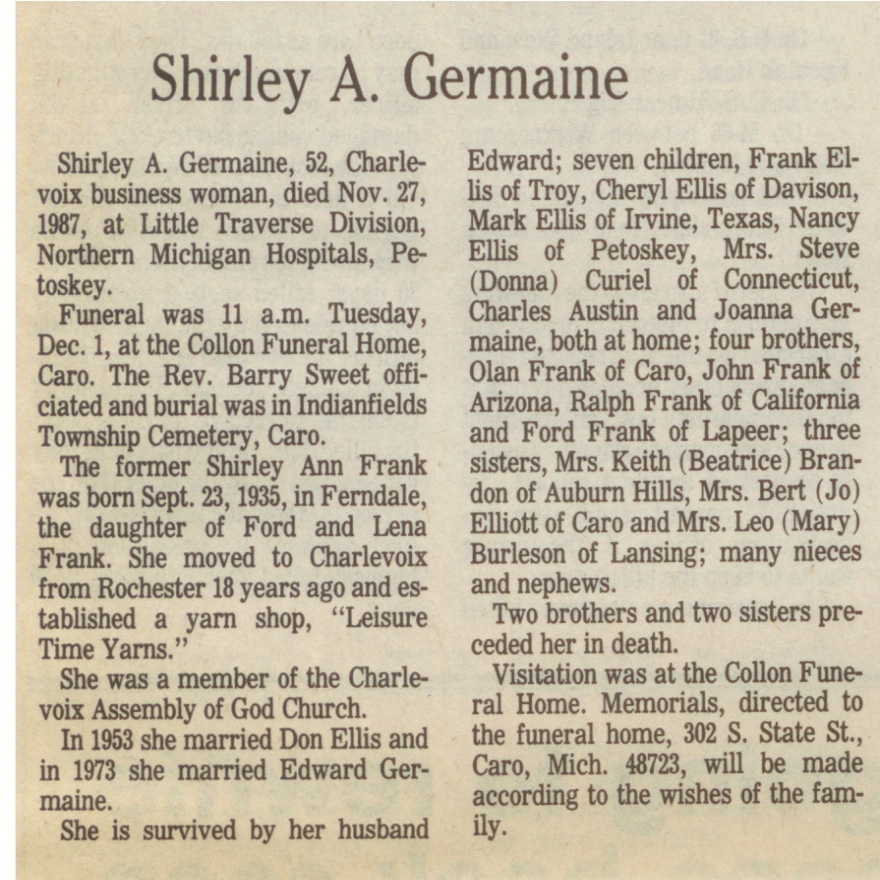 Shirley Ann Germaine thumbnail