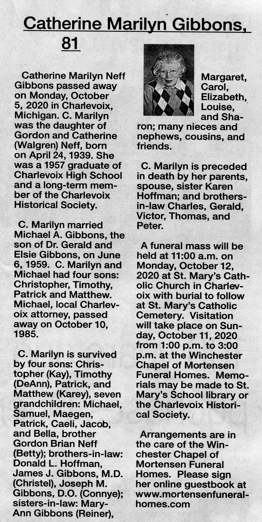 Catherine Marilyn Neff Gibbons thumbnail