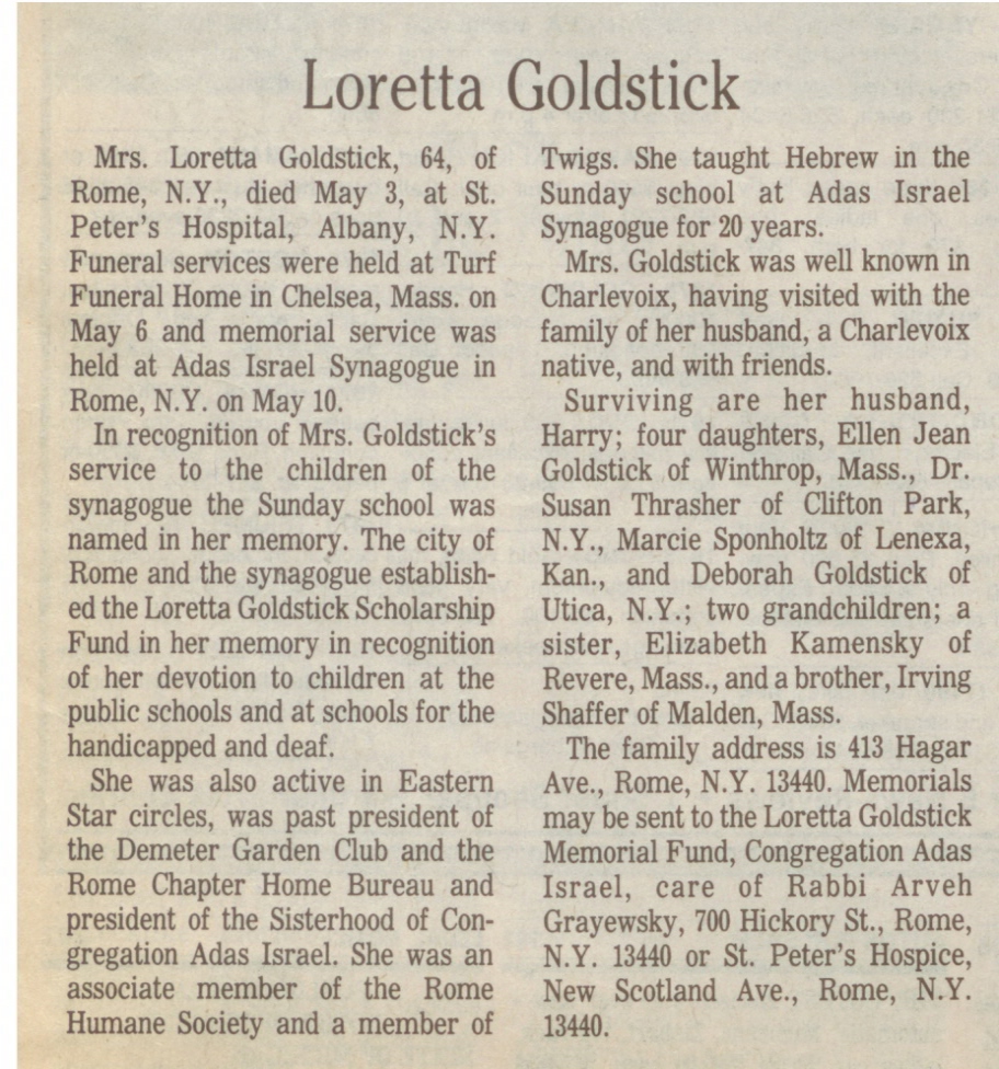 Loretta Goldstick thumbnail