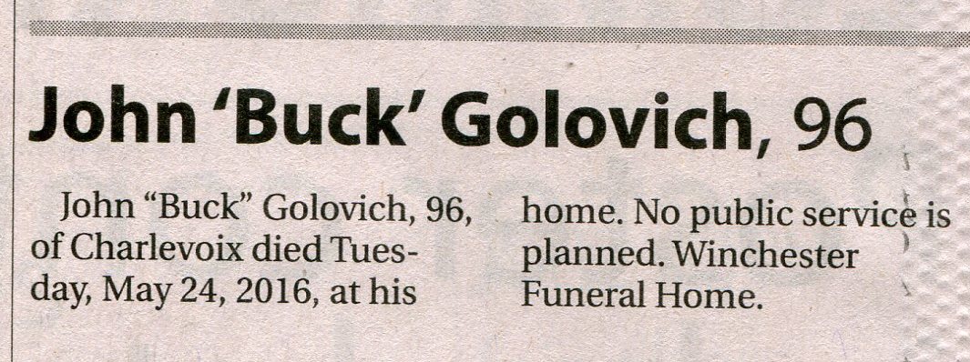 "John "Buck"" Golovich thumbnail
