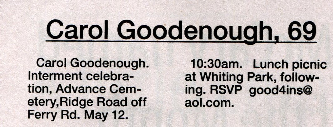 Carol Sue (McWain) Goodenough thumbnail
