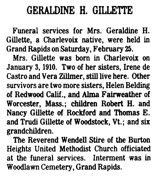Geraldine H. Gillette thumbnail