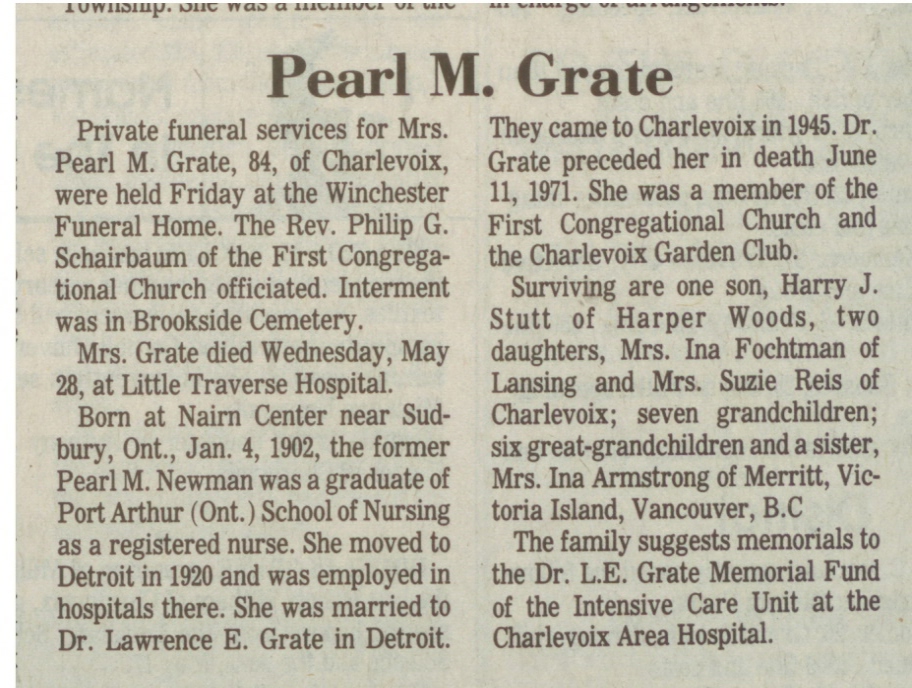 Pearl M. Grate thumbnail