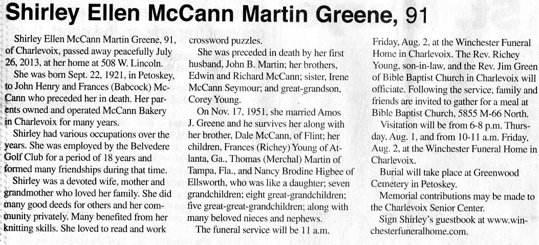 Shirley Ellen McCann Martin Greene thumbnail