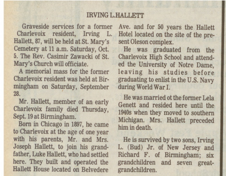 Irving L. Hallett thumbnail