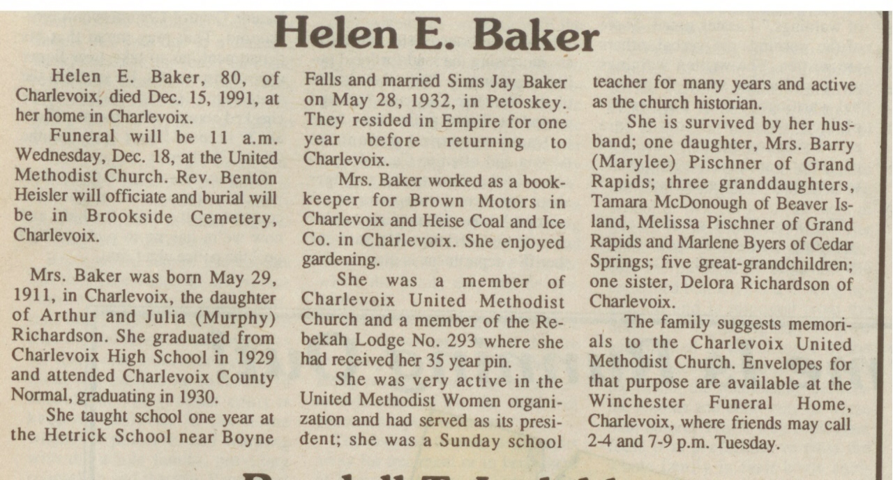 Helen E. Baker thumbnail