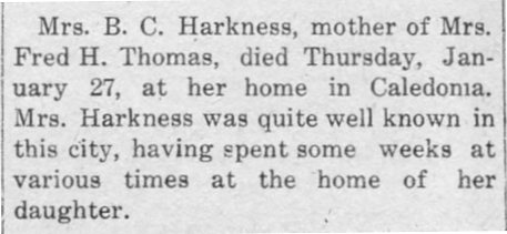 Mrs. B. C. Harkness thumbnail