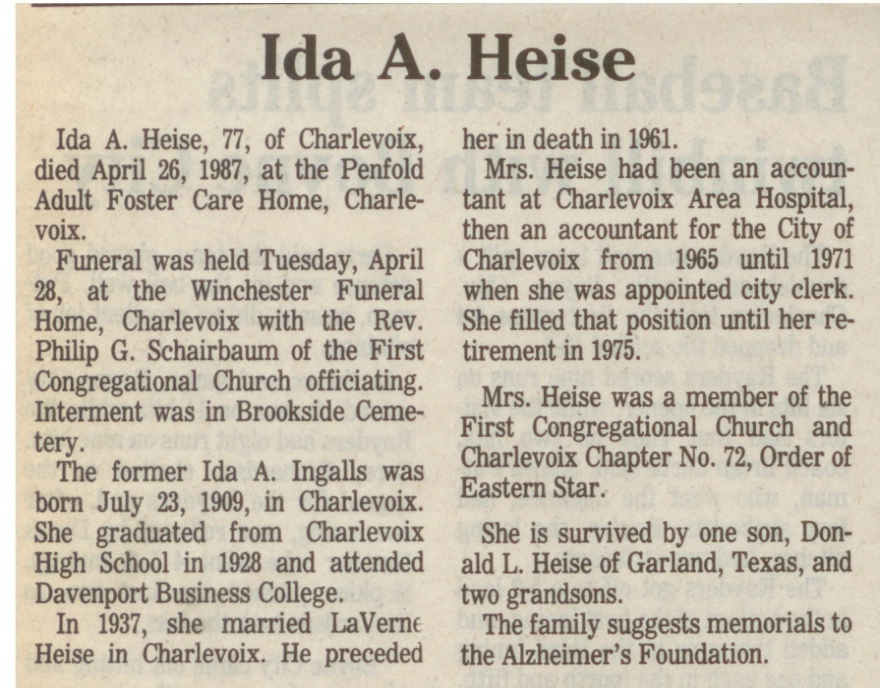 Ida A. Heise thumbnail