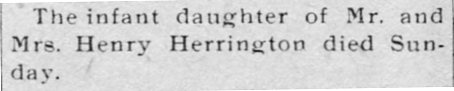 Infant Daughter Herrington thumbnail