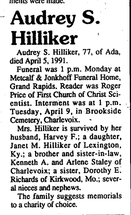 Audrey S. Hilliker thumbnail