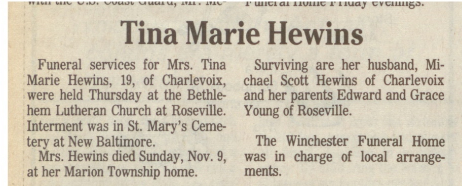 Tina Marie Hewins thumbnail
