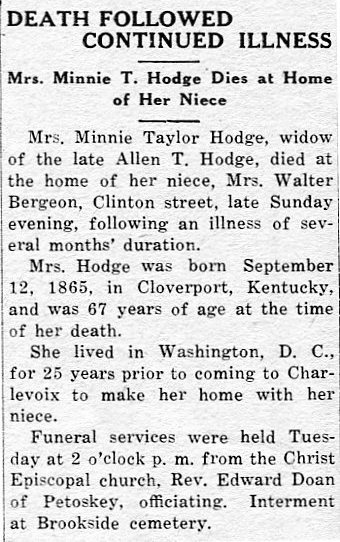 Minnie Taylor Hodge image 2