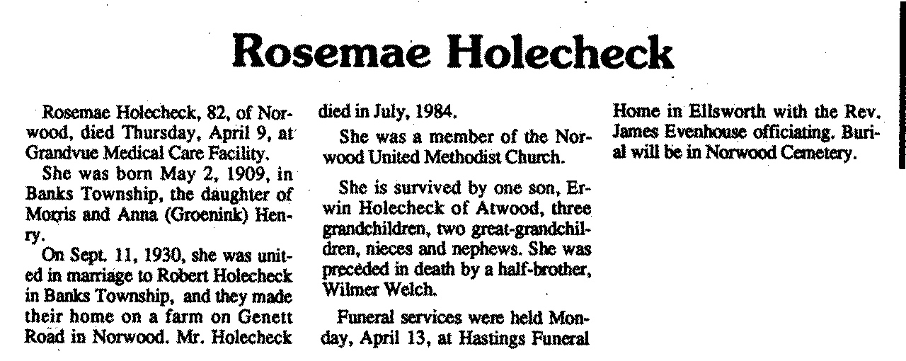 Rosemae Holecheck thumbnail