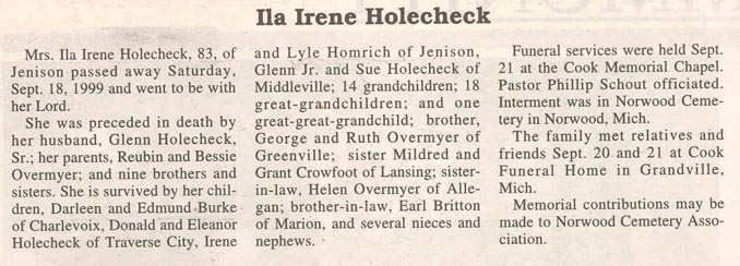 Ila Irene Holechek thumbnail