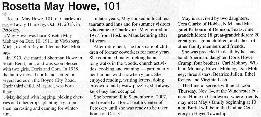 Rosetta May Howe thumbnail