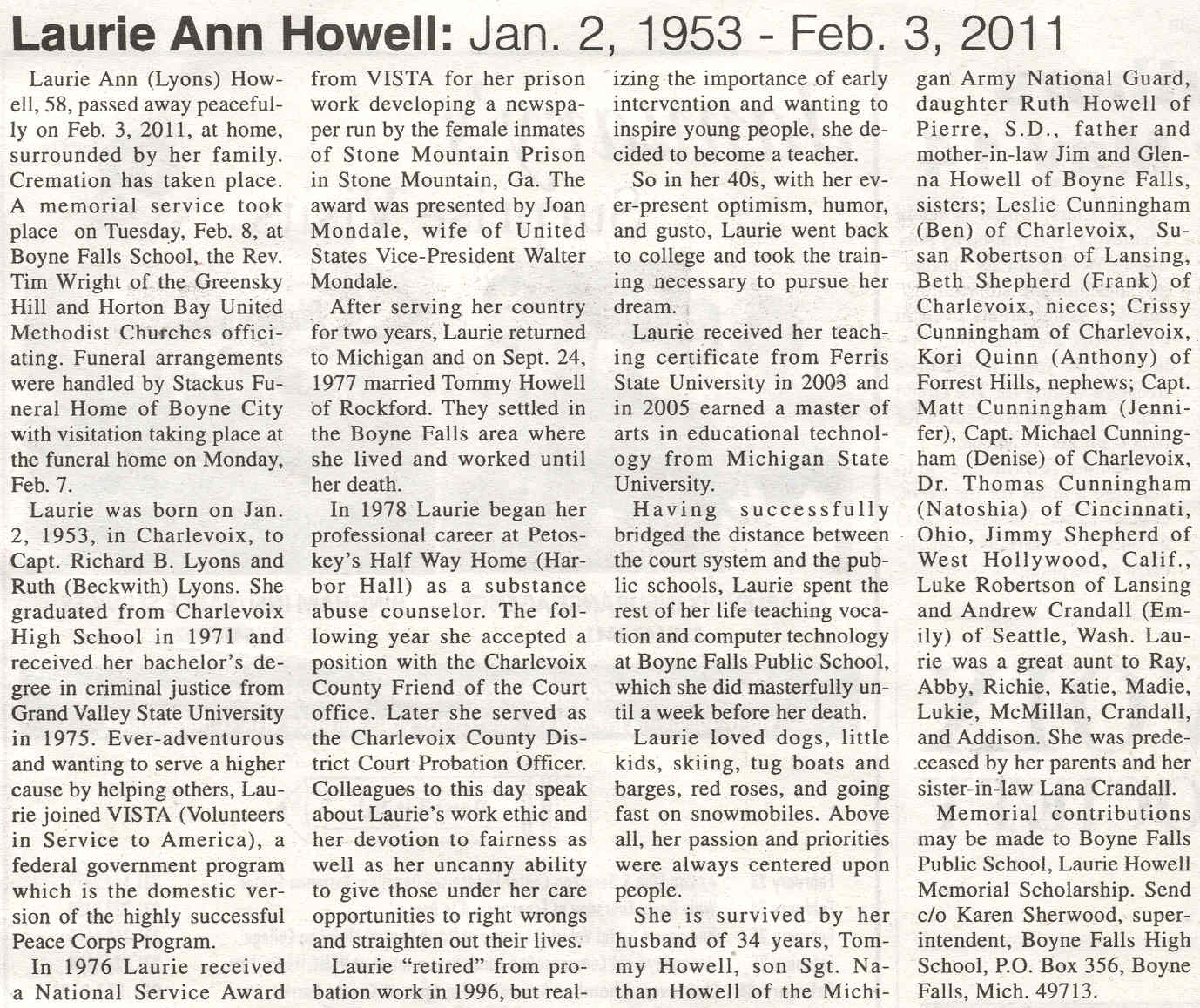 Laurie Ann Howell thumbnail