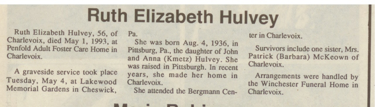 Ruth Elizabeth Hulvey thumbnail