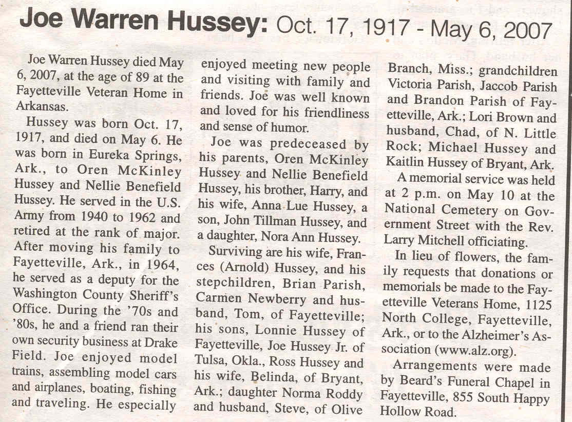 Joe Warren Hussey thumbnail