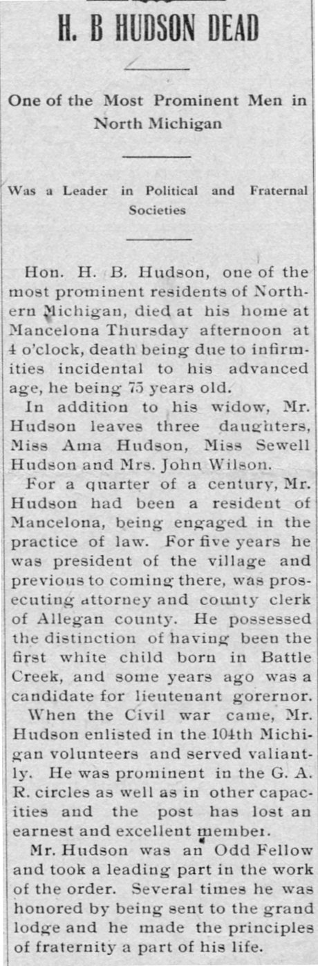 Hiram Birdsley Hudson thumbnail