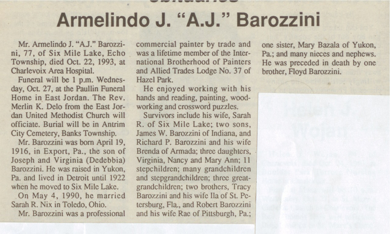 "Armelindo J. "A.J."" Barozzini thumbnail