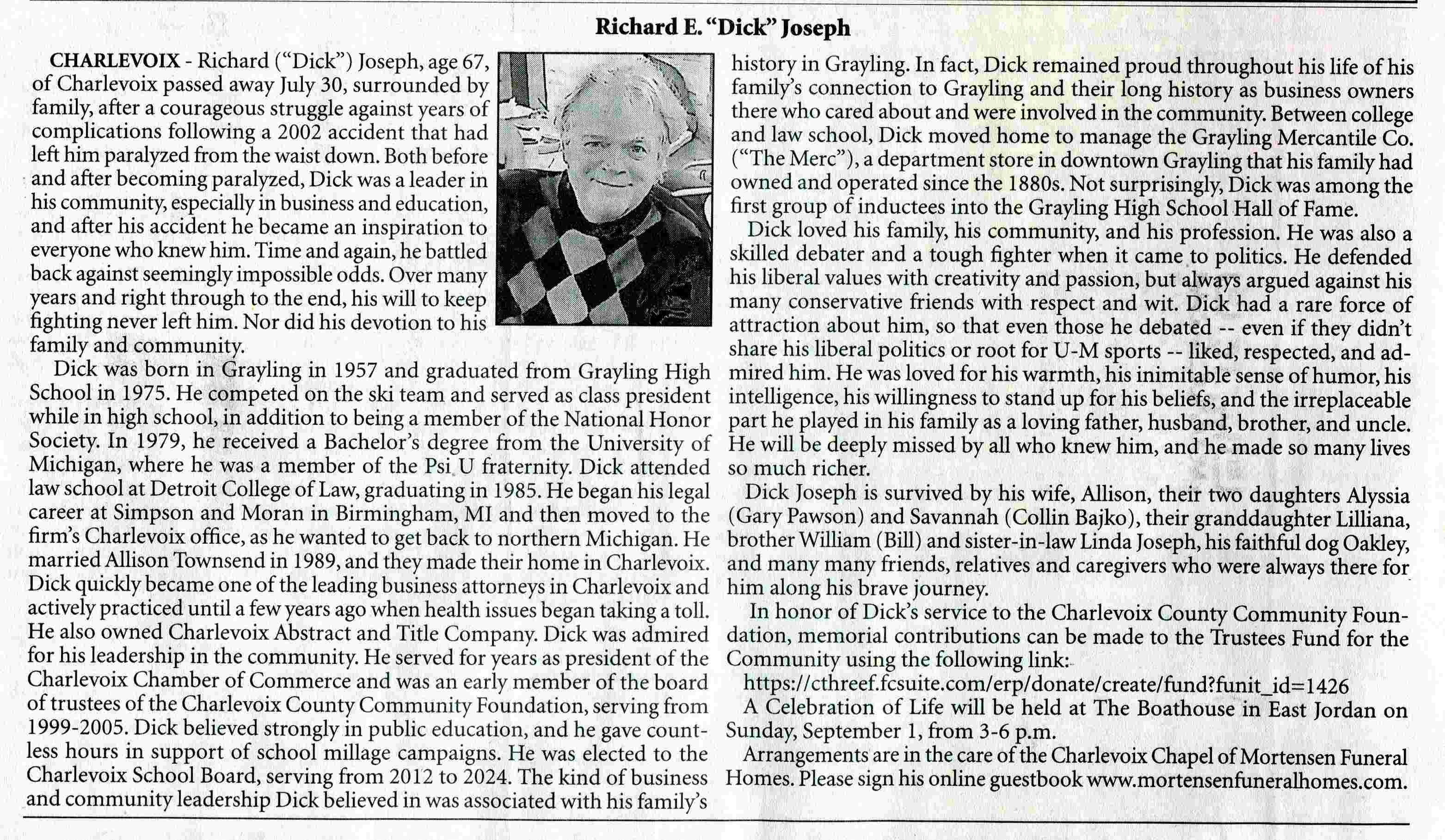 Richard 'Dick' Joseph thumbnail