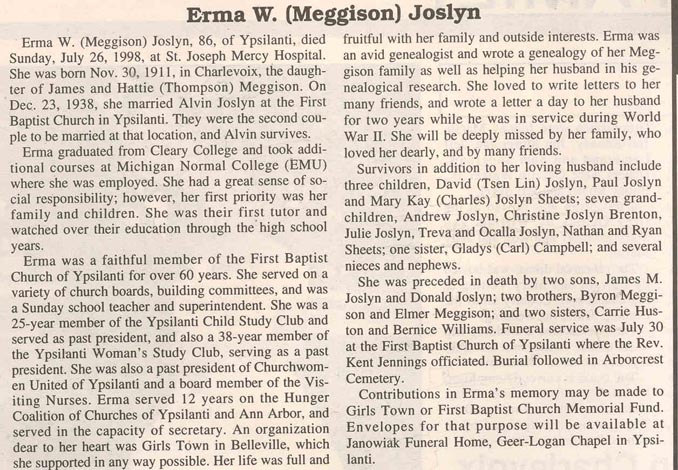 Emma W. Meggison Joslyn thumbnail