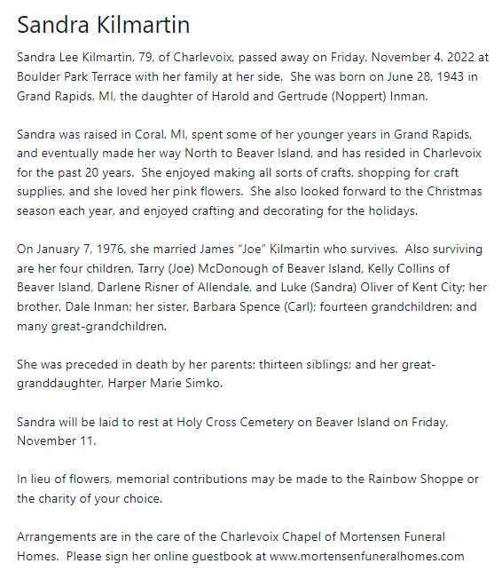 Sandra Lee Kilmartin thumbnail