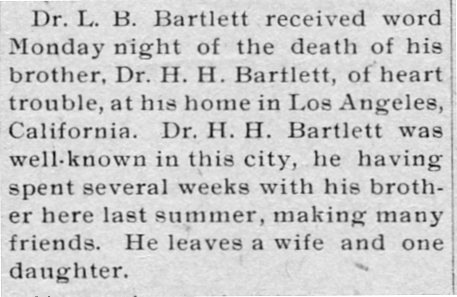 Dr. H. H. Bartlett thumbnail