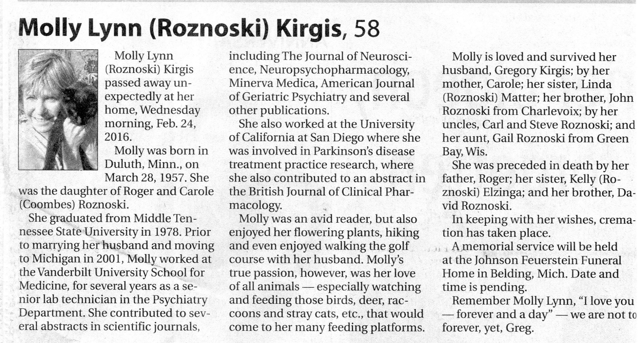 Molly Lynn (Roznoski) Kirgis thumbnail