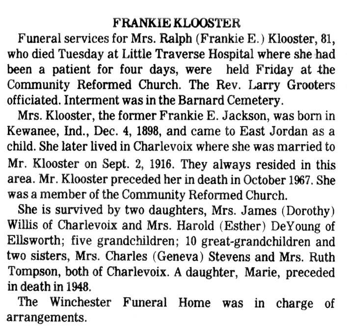 Frankie E. Klooster thumbnail
