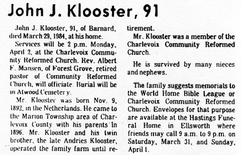 John J. Klooster thumbnail