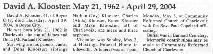 David A. Klooster thumbnail