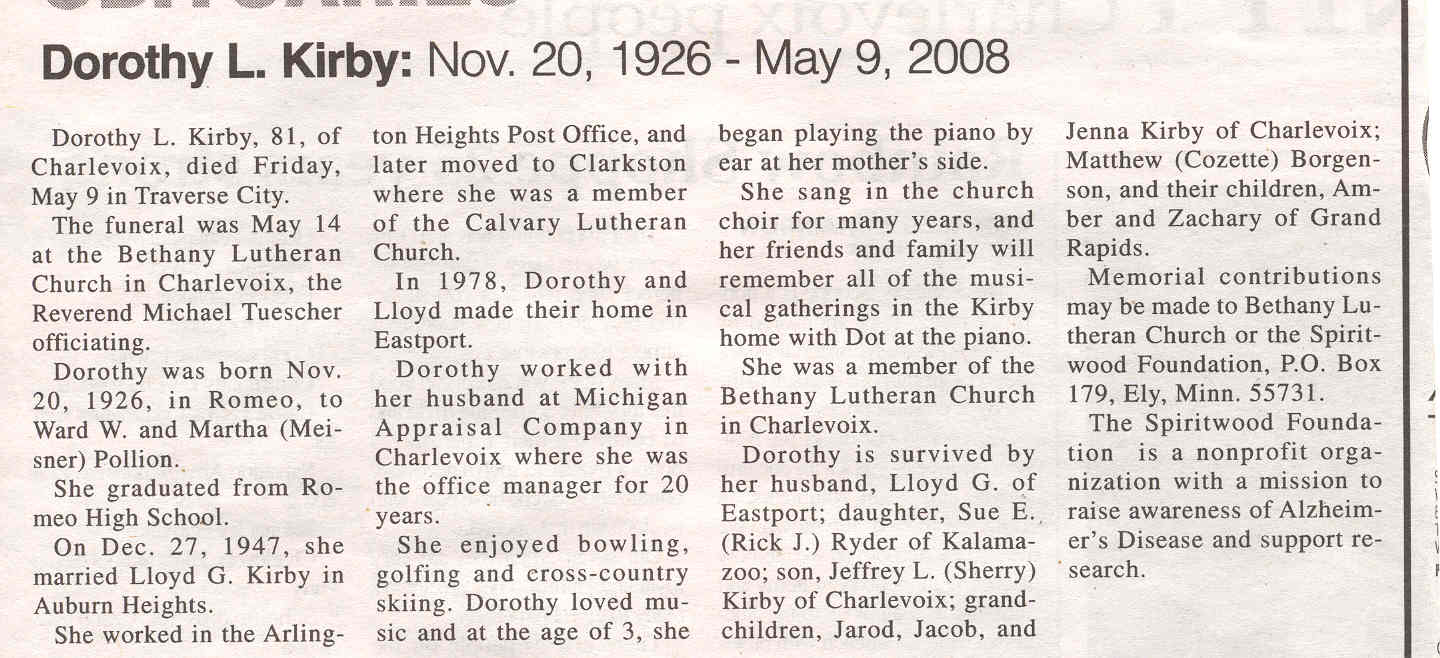 Dorothy L Kirby thumbnail