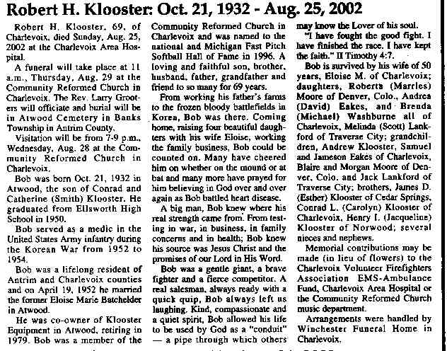 Robert H. Klooster thumbnail