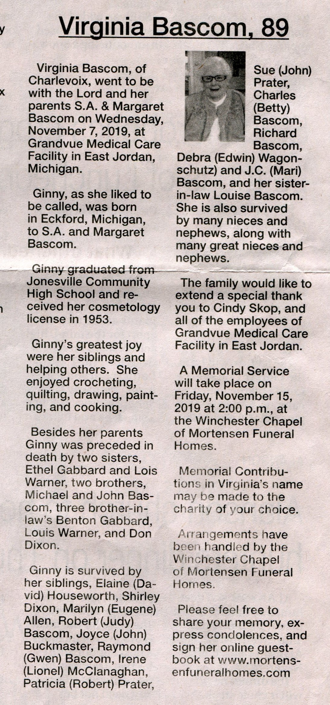 Virginia 'Ginny' Bascom thumbnail