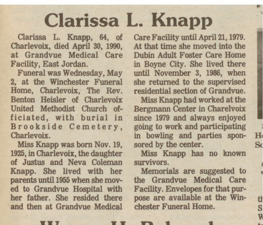 Clarissa L. Knapp thumbnail
