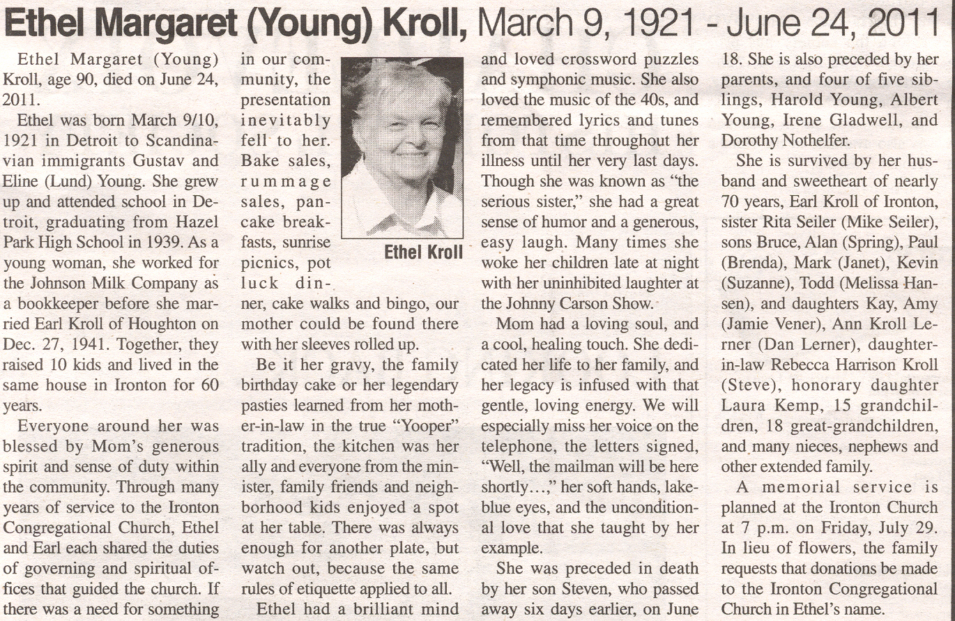 Ethel Margaret (Young) Kroll thumbnail