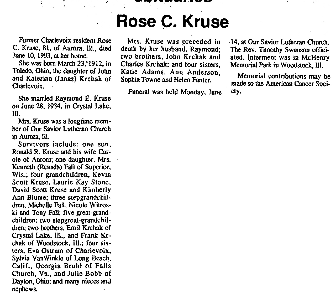 Rose C. Kruse thumbnail