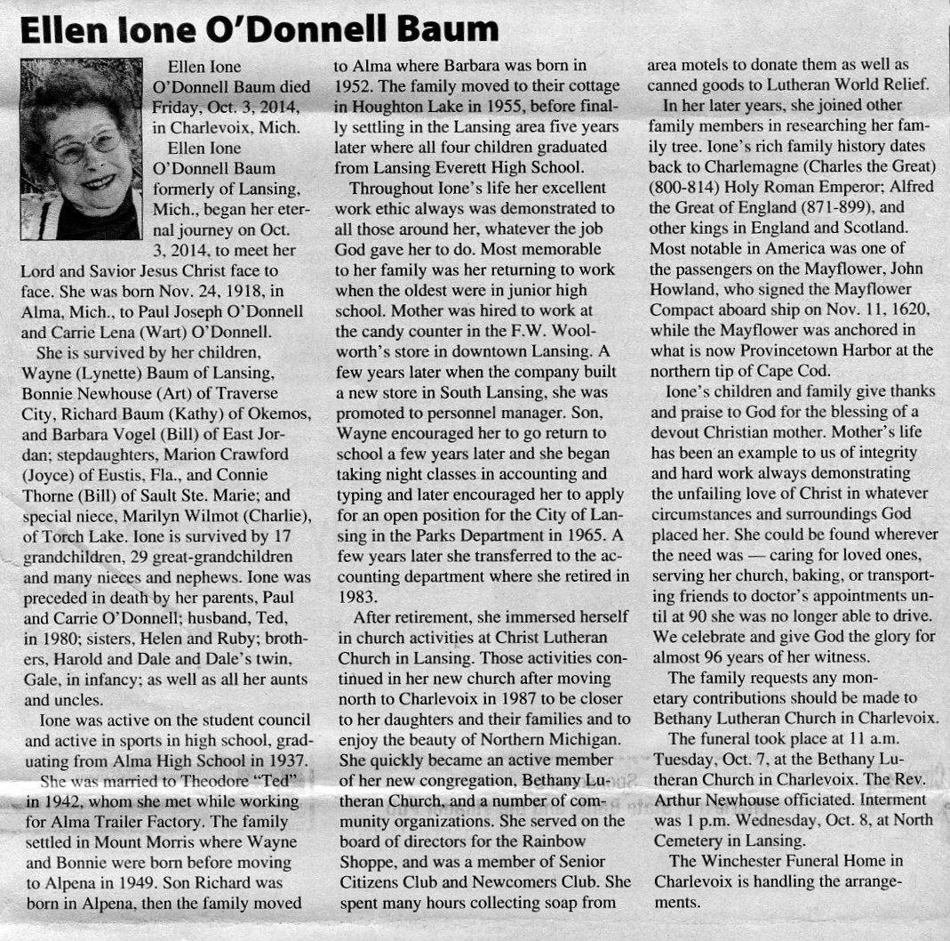 Ellen Ione O'Donnell Baum thumbnail