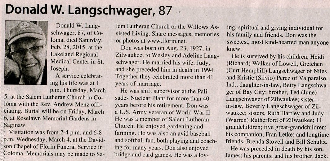 Donald W Langschwager thumbnail