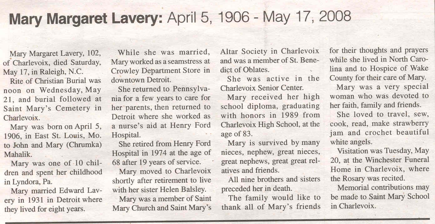 Mary Margaret Lavery thumbnail