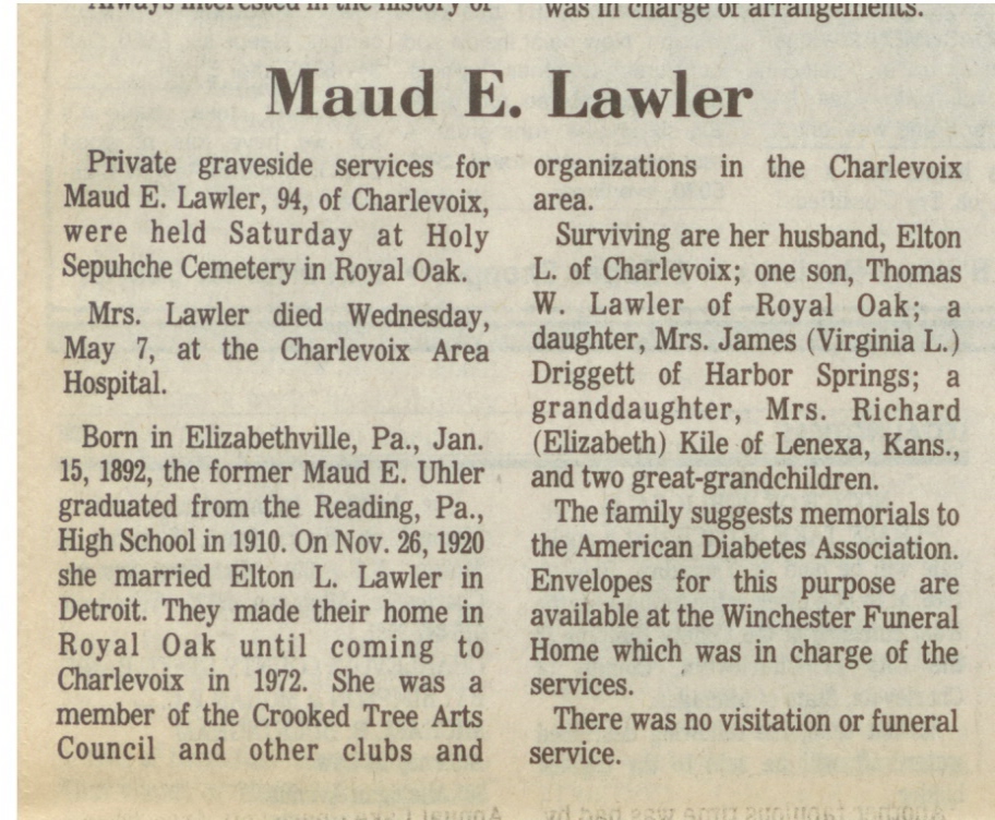 Maude E. Lawler thumbnail